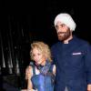 Kylie Minogue et Joshua Sasse  à la soirée d'anniversaire de Lady Gaga à West Hollywood, le 26 mars 2016.
