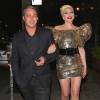 Lady Gaga et Taylor Kinney à la soirée d'anniversaire de Lady Gaga à West Hollywood, le 26 mars 2016.