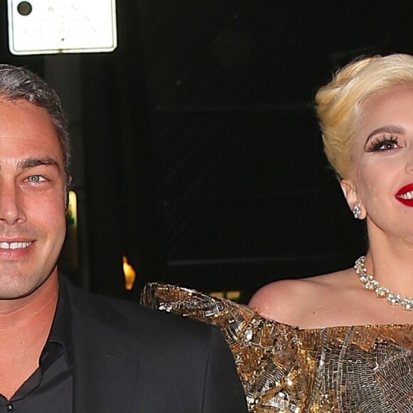 Lady Gaga et Taylor Kinney  à la soirée d'anniversaire de Lady Gaga à West Hollywood, le 26 mars 2016.
