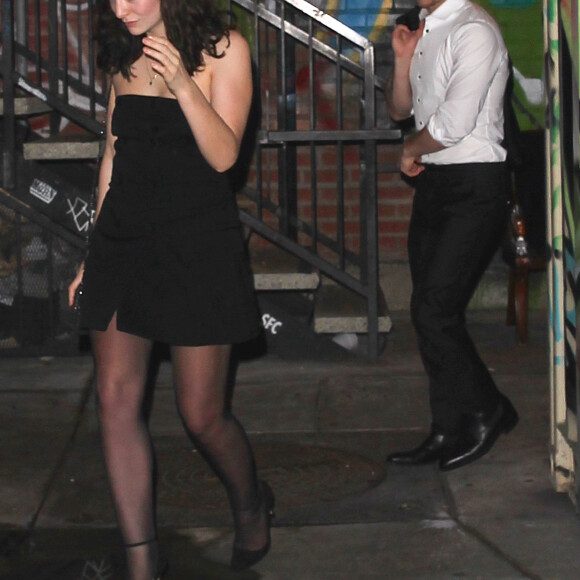 Nick Jonas et Lorde  à la soirée d'anniversaire de Lady Gaga à West Hollywood, le 26 mars 2016.