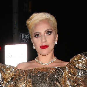 Lady Gaga arrive à sa soirée d'anniversaire à West Hollywood, le 26 mars 2016.
