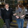 Exclusif - Nicolas Sarkozy et sa femme Carla Bruni-Sarkozy à l'hôtel Royal Monceau à Paris, le 30 mars 2016.