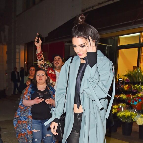 Kendall Jenner est allée diner au restaurant Nobu à New York, le 22 mars 2016 © CPA/Bestimage