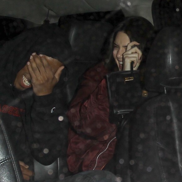 Kendall Jenner et Jordan Clarkson à la sortie du club "The Nice Guy", Los Angeles, le 30 mars 2016