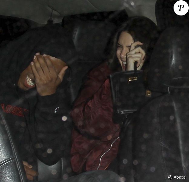 Kendall Jenner et Jordan Clarkson à la sortie du club "The Nice Guy", Los Angeles, le 30 mars 2016
