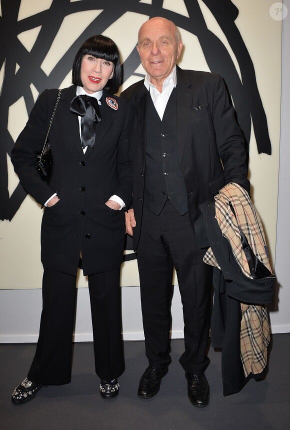 Chantal Thomass et son mari Michel Fabian - Vernissage de l'exposition Art Paris Art Fair 2016 au Grand Palais à Paris le 30 mars 2016. © Veeren/Bestimage