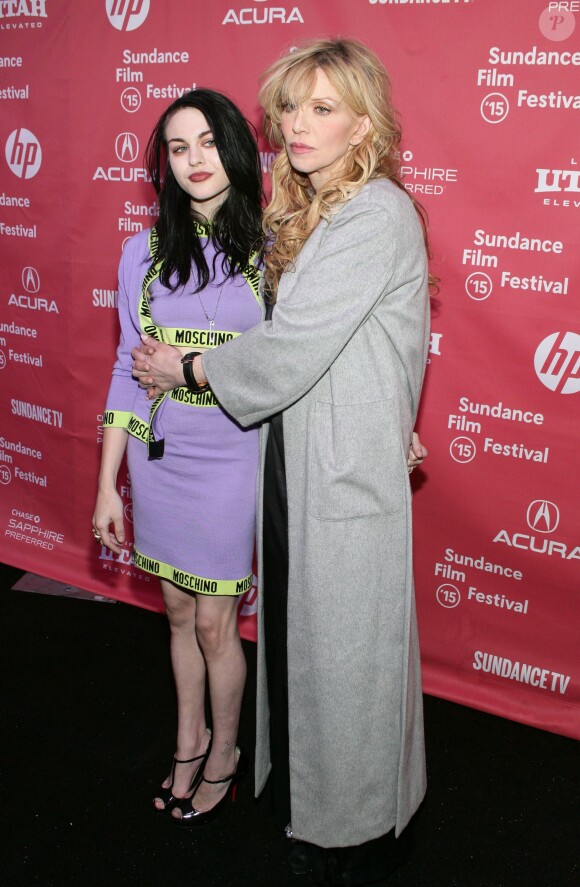 Frances Bean Cobain et sa mère Courtney Love lors du festival du film de Sundance, le 24 janvier 2015