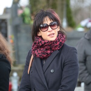 Sophie Marceau assiste aux obsèques de son ex-mari Andrzej Zulawski à Gora Kalwaria, près de Varsovie en Pologne le 22 février 2016.