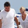 Exclusif - Stanislas Wawrinka et sa compagne Donna Vekic profitent de la plage pendant leurs vacances à Miami