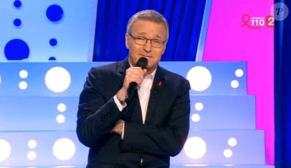 Laurent Ruquier, dans On n'est pas couché sur France 2, le samedi 2 avril 2016.