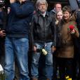 Exclusif - Renaud s'est recueilli et a déposé une rose place de la Bourse à Bruxelles le 27 mars 2016, en hommage aux victimes des attentats du 22 mars 2016. © Alain Rolland/Imagebuzz/Bestimage