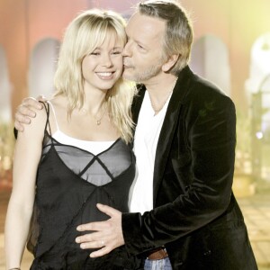 Renaud et Romane Serda, enceinte de leur fils Malone, le 27 mars 2016 à Marrakech.