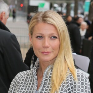 Gwyneth Paltrow  au défilé de mode Haute-Couture "Chanel", collection printemps-été 2016, à Paris. Le 26 janvier 2016
