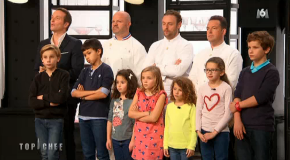 Les enfants jugent les plats des candidats, dans Top Chef, le lundi 4 avril 2016.