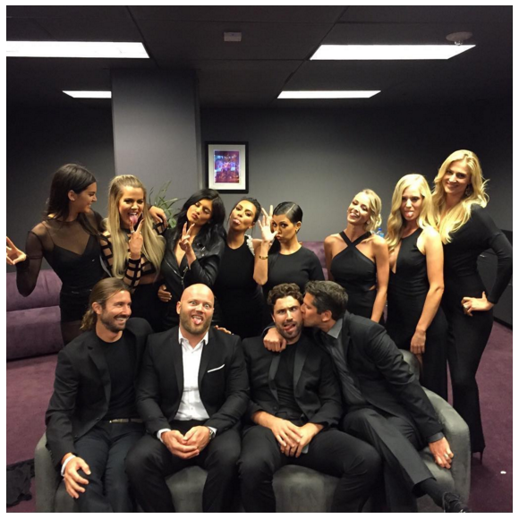 Les Kardashian et Jenner (Cassandra est debout, tout à droite) aux ESPY Awards 2015.