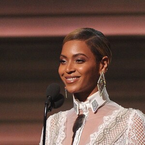 Beyoncé aux 58e Grammy Awards au Staples Center. Los Angeles, le 15 février 2016.