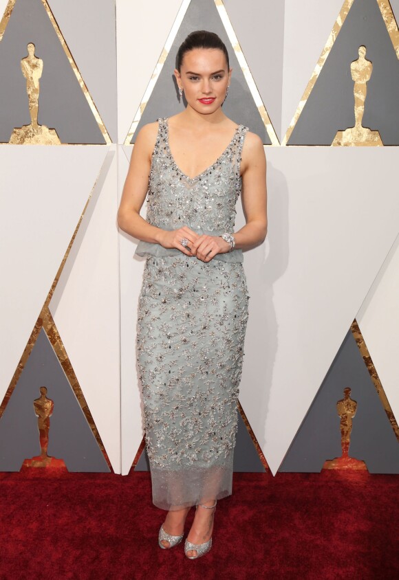 Daisy Ridley à la 88ème cérémonie des Oscars à Los Angeles le 28 février 2016.