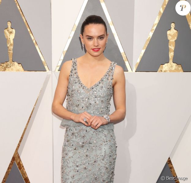 Daisy Ridley à la 88ème cérémonie des Oscars à Los Angeles le 28 février 2016.