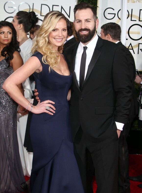 Katherine Heigl et son mari Josh Kelley à La 72ème cérémonie annuelle des Golden Globe Awards à Beverly Hills, le 11 janvier 2015.