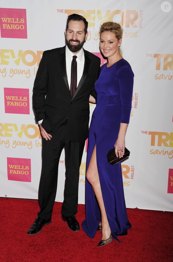Katherine Heigl et son mari Josh Kelley lors de la soirée TrevorLIVE Los Angeles au Hollywood Palladium à Los Angeles, le 7 décembre 2014.
