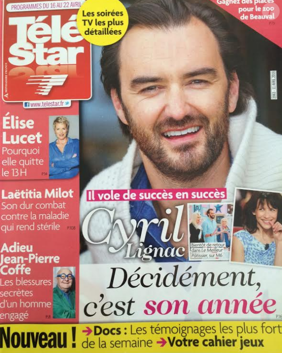 Télé-Star (édition du lundi 11 avril 2016).
