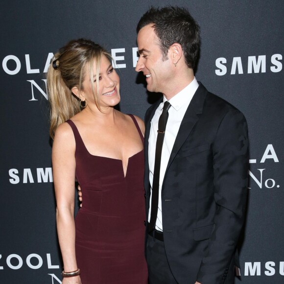 Jennifer Aniston et Justin Theroux à l'avant-première de "Zoolander 2" à New York le 9 février 2016