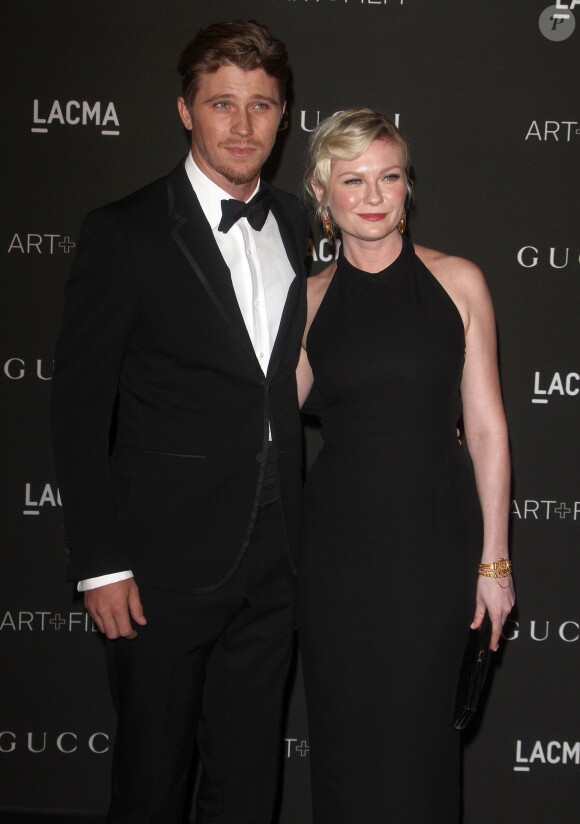 Kirsten Dunst et son compagnon Garrett Hedlund - Soirée "LACMA Art + Film Gala" à Los Angeles le 1er novembre 2014.