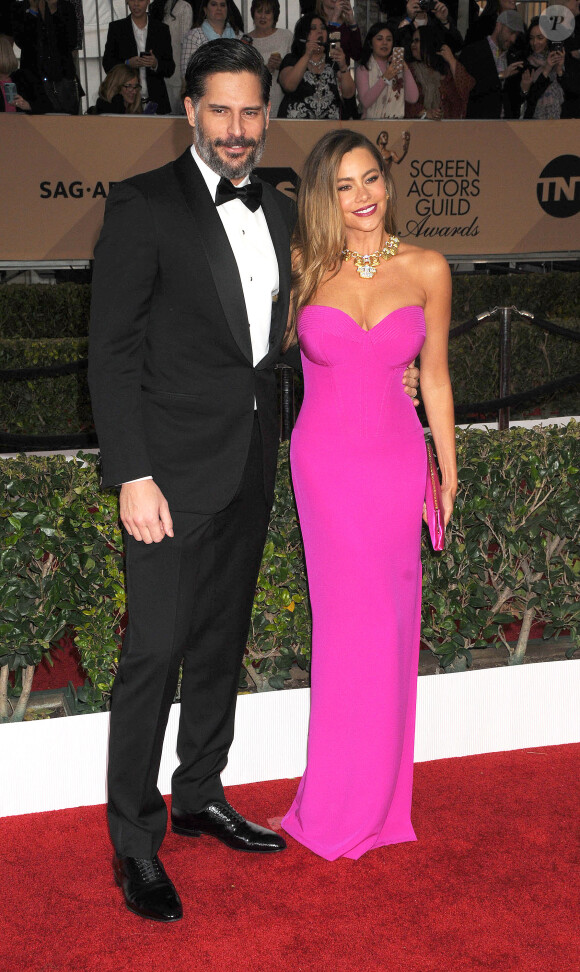 Sofia Vergara et son mari Joe Manganiello  lors des 22ème "Annual Screen Actors Guild Awards" à Los Angeles. Le 30 janvier 2016