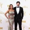 Sofia Vergara et son fiancé Joe Manganiello à La 67ème cérémonie annuelle des Emmy Awards au Microsoft Theatre à Los Angeles, le 20 septembre 2015.