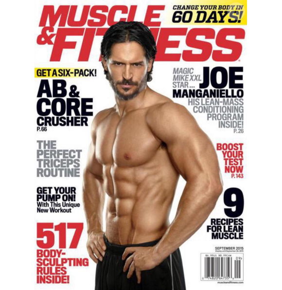 Joe Manganiello en couverture du magazine Muscle & Fitness