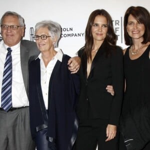 Katie Holmes en présence de ses soeurs et de ses parents, Tamera Holmes, Nancy Holmes, Martin Holmes, Kathleen Holmes lors de la première du film 'All We Had' au festival du film de Tribeca à New York le 15 Avril 2016.