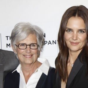 Katie Holmes en présence de ses parents Martin Holmes et Kathleen Holmes lors de la première du film 'All We Had' au festival du film de Tribeca à New York le 15 Avril 2016.