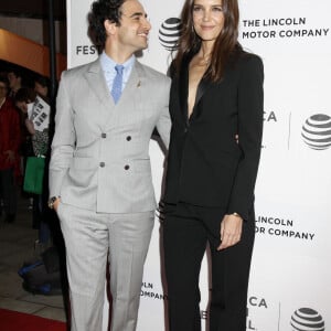 Katie Holmes et Zac Posen lors de la première du film 'All We Had' au festival du film de Tribeca à New York le 15 Avril 2016.