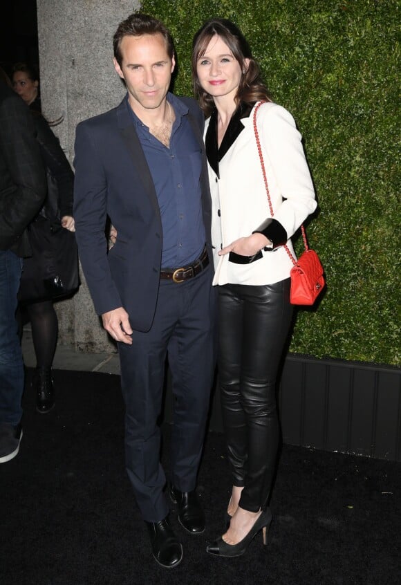 Alessandro Nivola et sa femme Emily Mortimer assistent à la 11e édition du Dîner des Artistes de Chanel, au Festival de Tribeca. New York, le 18 avril 2016.