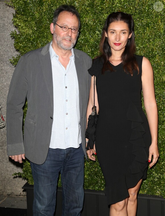 Jean Reno et sa femme Zofia Borucka assistent à la 11e édition du Dîner des Artistes de Chanel, au Festival de Tribeca. New York, le 18 avril 2016.