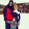 Giuliana Rancic en vacances au ski avec son mari Bill Rancic et leur fils Duke. Photo publiée sur sa page Instagram au mois de mars 2016.