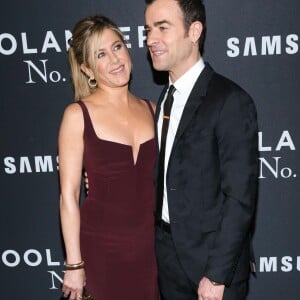 Jennifer Aniston et son époux Justin Theroux à l'avant-première du film "Zoolander 2" à New York le 9 février 2016