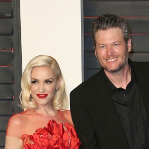Gwen Stefani et Blake Shelton à l'after party des Oscars organisée par le magazine "Vanity Fair" à Hollywood le 28 février 2016