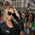 Mariah Carey quitte la maison Balmain et va dîner à l'Avenue à Paris le 20 avril 2016. © Cyril Moreau / Bestimage