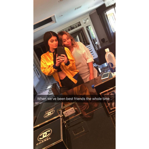 Kylie Jenner et Blac Chyna se revendiquent meilleures amies sur Snapchat, le 21 avril 2016.