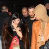 Scott Disick accompagné de Kylie Jenner et Tyga sortent d'une soirée à New York le 12 février 2016.