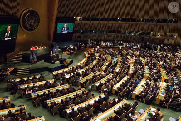 Conférence sur le climat à L'ONU à New York le 22 Avril 2016.