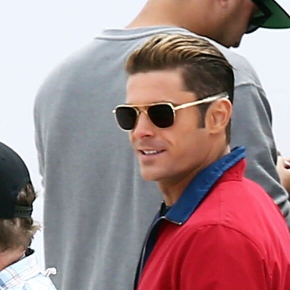 Zac Efron - Les acteurs sur le tournage de 'Baywatch' à Savannah en Georgie, le 29 mars 2016