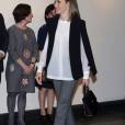 La reine Letizia d'Espagne assiste à une réunion du CERMI à Madrid le 28 avril 2016