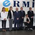 La reine Letizia d'Espagne assiste à une réunion du CERMI à Madrid le 28 avril 2016