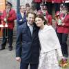 Le prince Floris et la princesse Aimée d'Orange-Nassau lors de la Fête du Roi le 27 avril 2016 à Zwolle pour les 49 ans du roi Willem-Alexander des Pays-Bas.