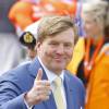 Le roi Willem-Alexander des Pays-Bas - La famille royale des Pays-Bas lors du Kingsday à Zwolle. Le 27 avril 2016  The Dutch Royal Family attend the festivities of Kings Day in Zwolle. On april 27th 201627/04/2016 - Zwolle