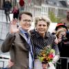 Le prince Constantijn et la princesse Laurentien des Pays-Bas - La famille royale des Pays-Bas lors du Kingsday à Zwolle. Le 27 avril 2016 27/04/2016 - Zwolle