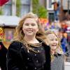 La princesse Amalia et la princesse Ariane des Pays-Bas - La famille royale des Pays-Bas lors du Kingsday à Zwolle. Le 27 avril 2016 27/04/2016 - Zwolle