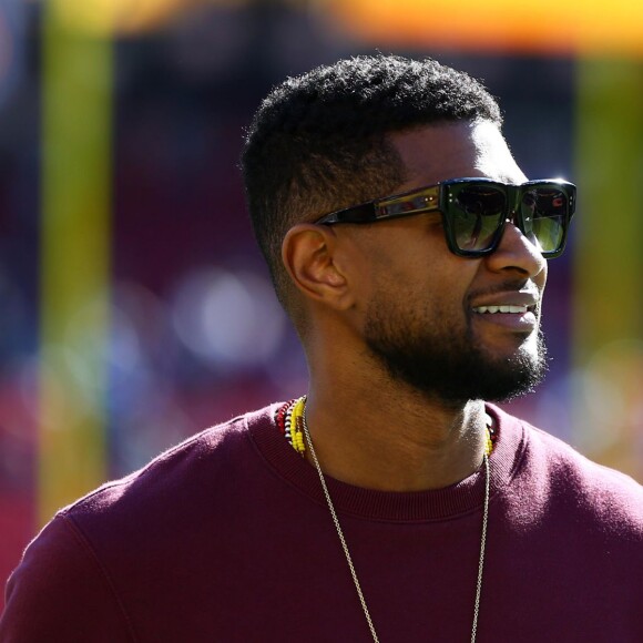 Usher au Super Bowl 50 à Santa Clara. Le 7 février 2016.
